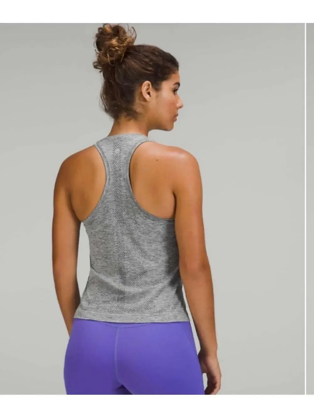 Lululemon Swiftly Tech Racerback Tank Top 2.0 Race Length Grey size 10. $58 reta